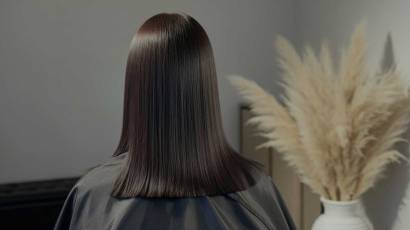 Studija ONE Beauty, spidigi taisni mati un matu griezums pec frizetavas proceduras.